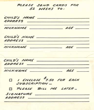 Letter Order Form